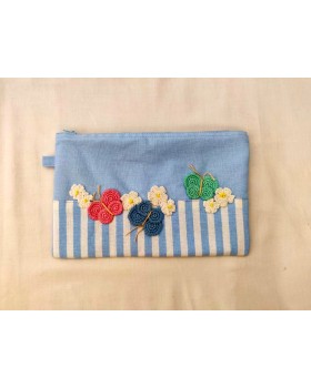Happy Threads Beautiful Storage Pouch (Blue)